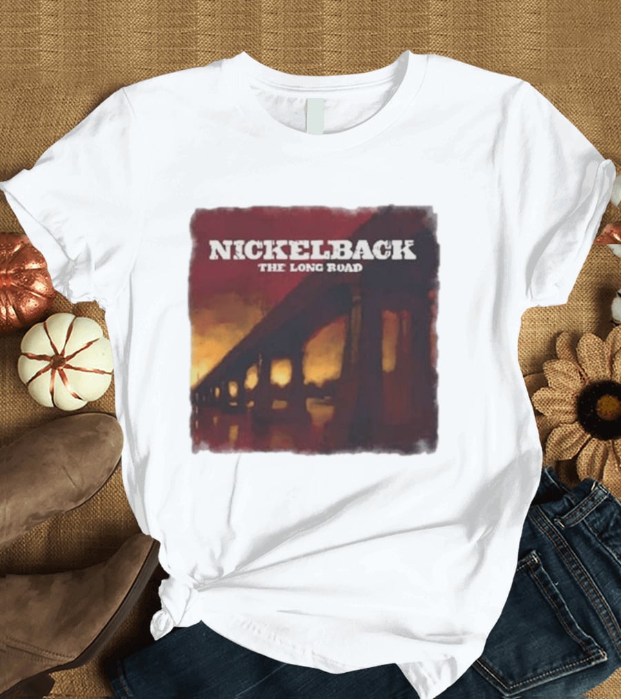 Nickelback The Long Road 2023 Album Art Bridge T-Shirt