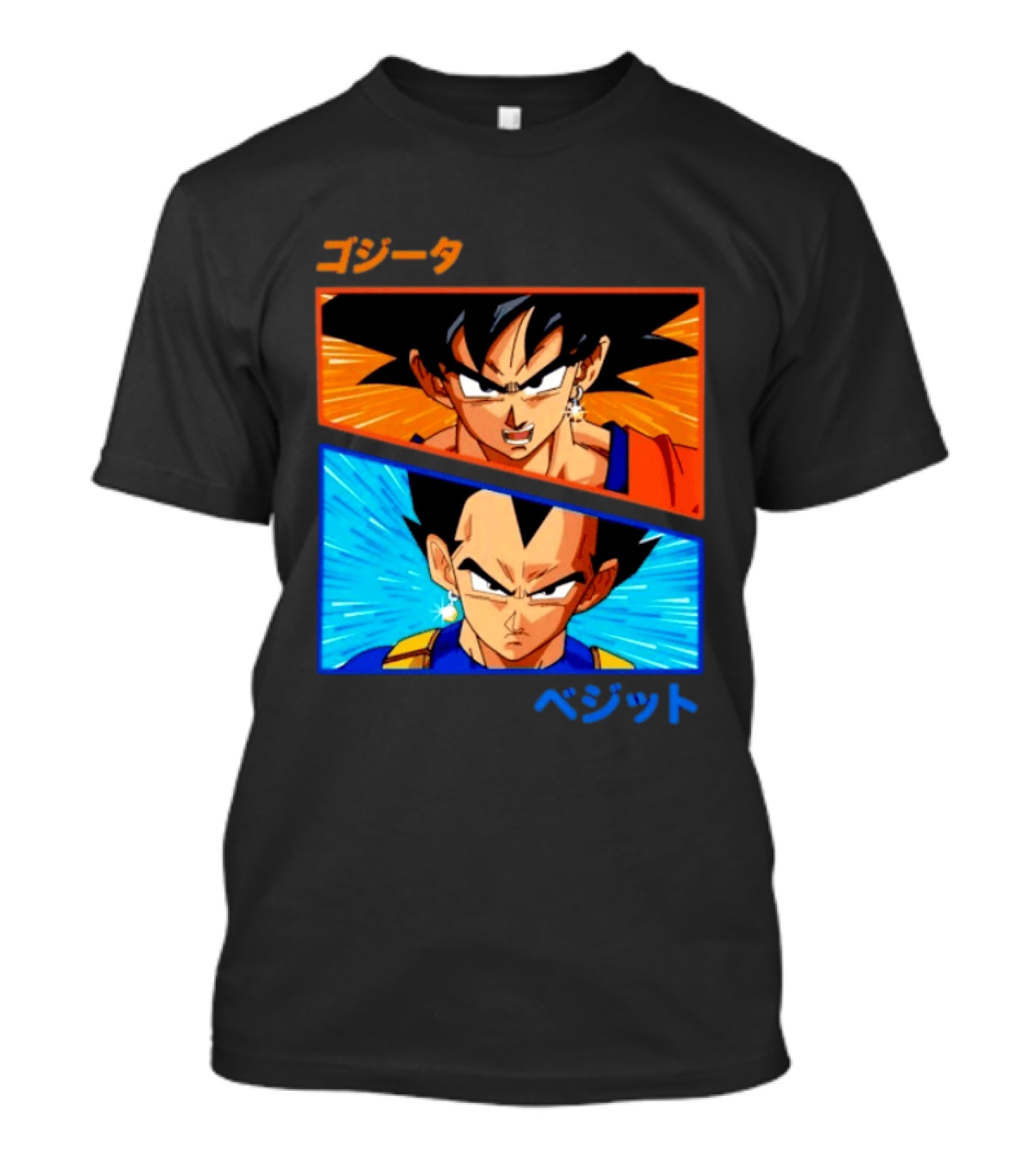 Gogeta Vegito Fusion Transformation Dragon Ball Z Super Saiyan Anime T-Shirt