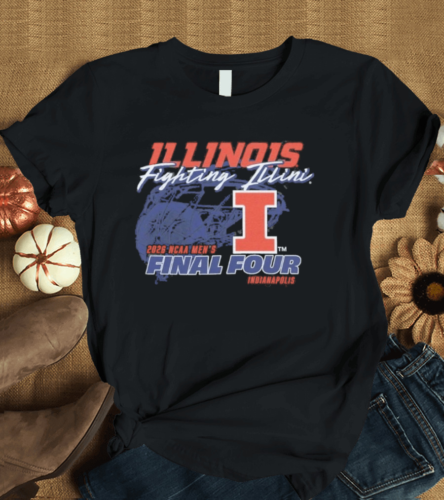 Illinois Fighting Illini 2026 NCAA Men's Final Four Champions T-Shirt