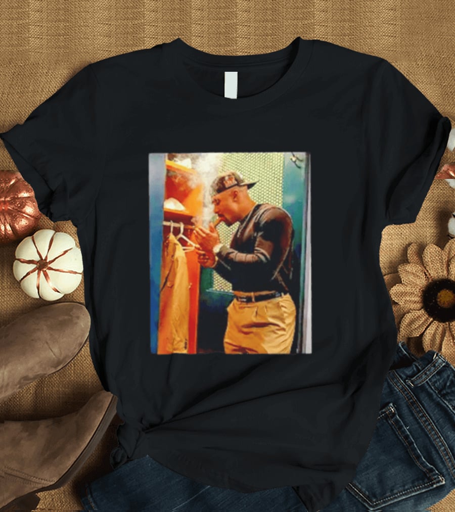 Jalen Hurts Celebrating Smoking Cigar Locker Room Moment T-Shirt