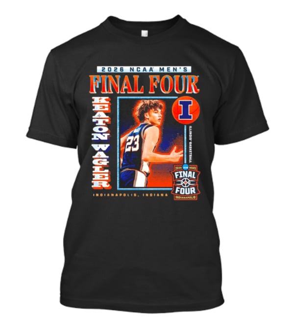 2026 NCAA Men's Final Four Keaton Wagler Illinois Fighting Illini Indianapolis Indiana T-Shirt