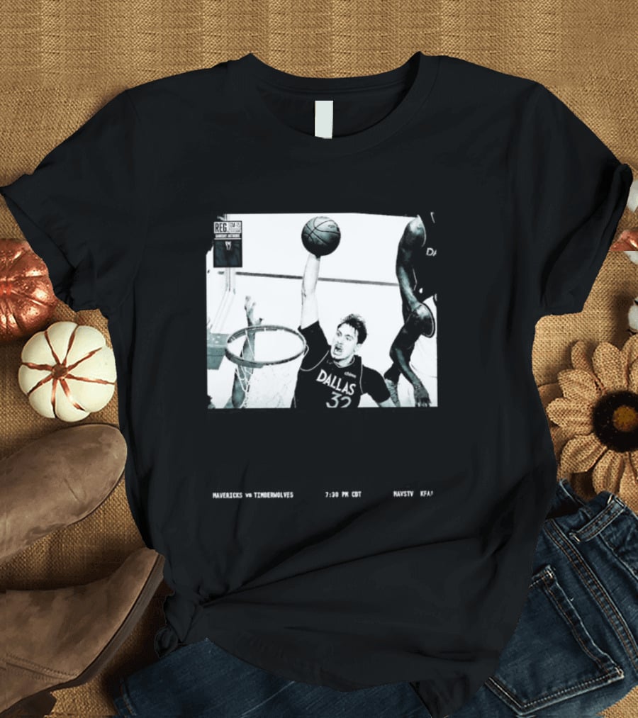 Cooper Flagg Dallas Mavericks No Howl Just Work Hoops Dunk T-Shirt