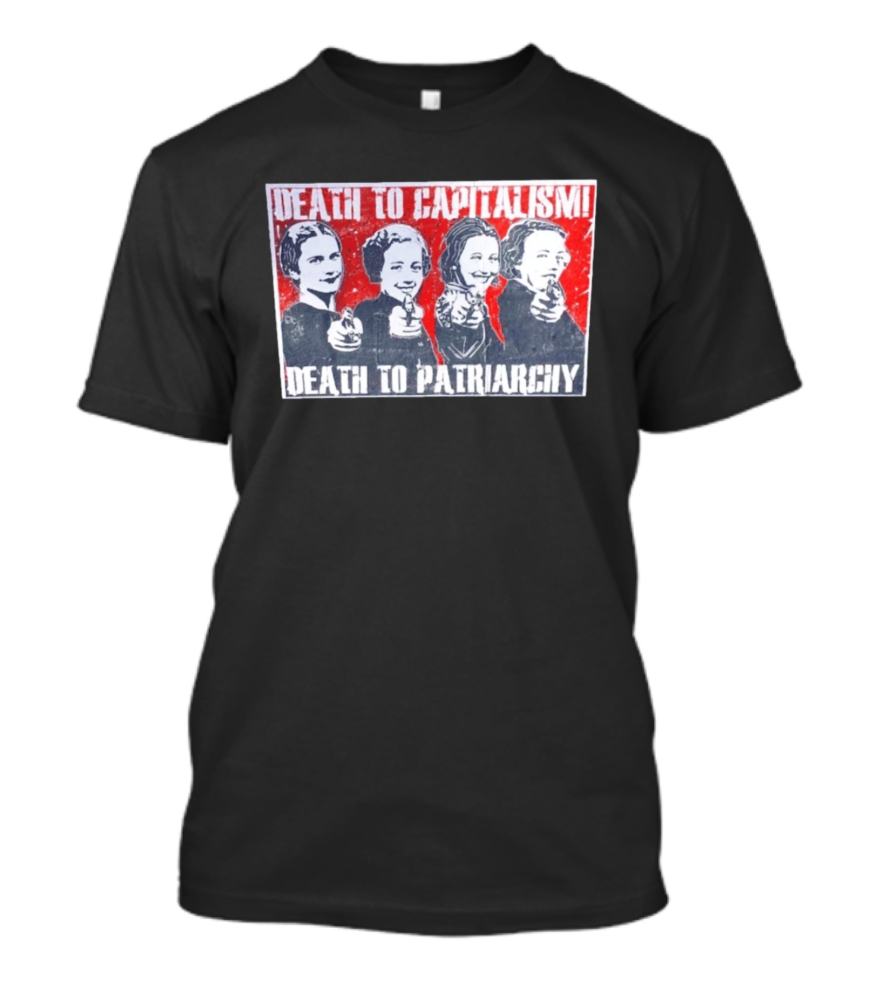 Death To Capitalism Death To Patriarchy Frida Margaret Clinton Alexandria T-Shirt