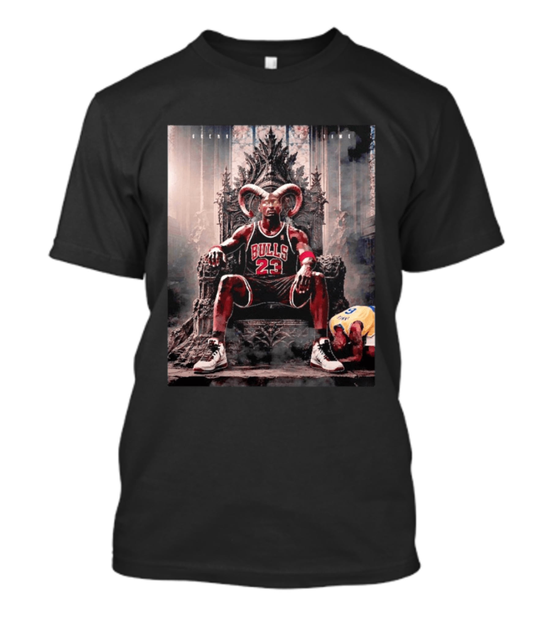 GOAT Michael Jordan Number 23 Chicago Bulls Legendary Throne T-Shirt