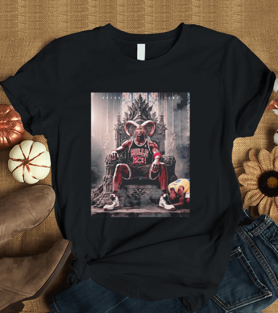 GOAT Michael Jordan Number 23 Chicago Bulls Legendary Throne T-Shirt