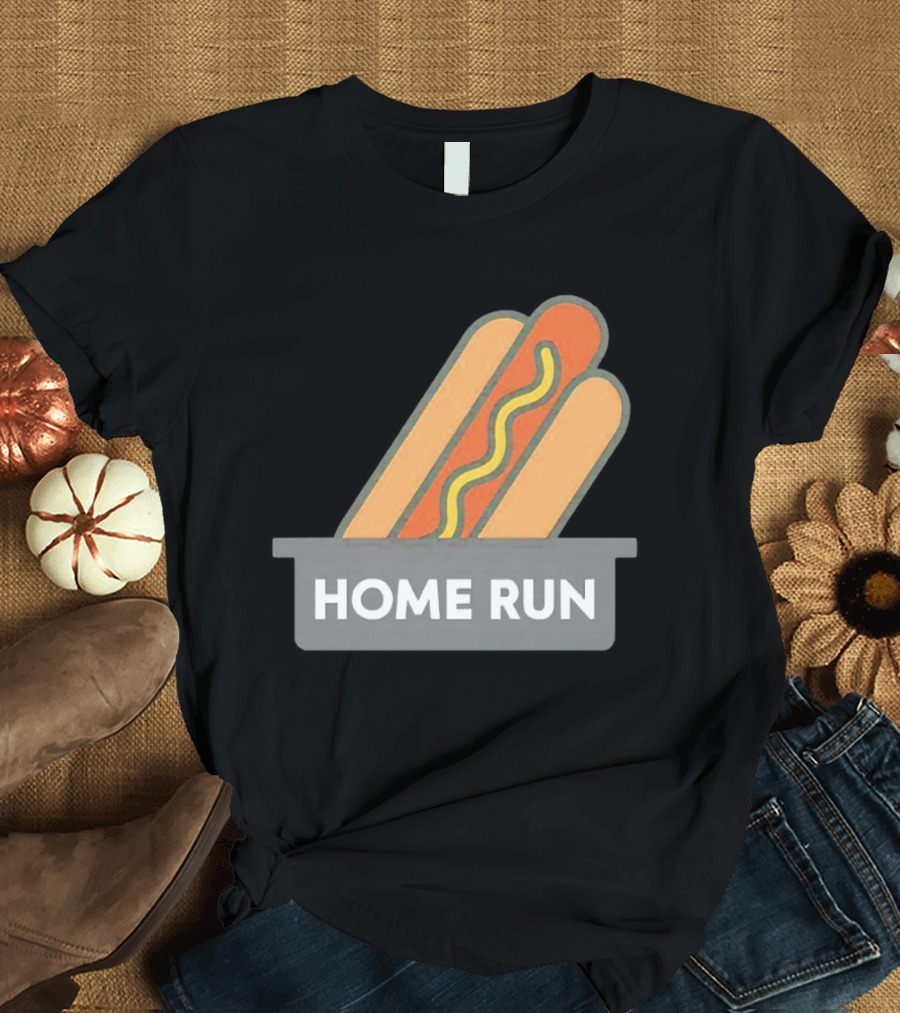 Home Run Hot Dog New York Mets Baseball Fan T-Shirt