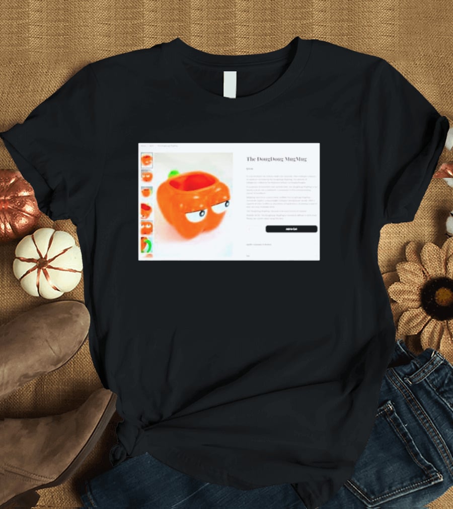 I Hate The Dougdoug Mugmug Orange Pumpkin Face T-Shirt