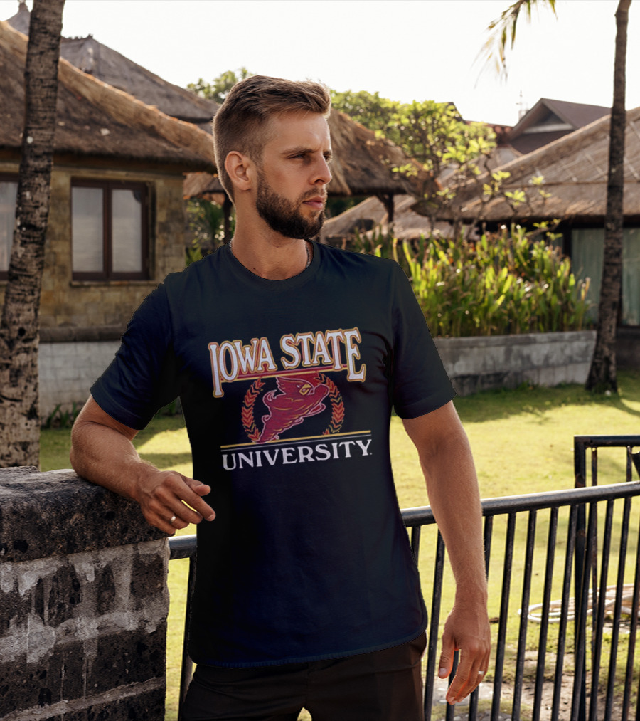 Iowa State University Seal Laurel Cyclone T-Shirt
