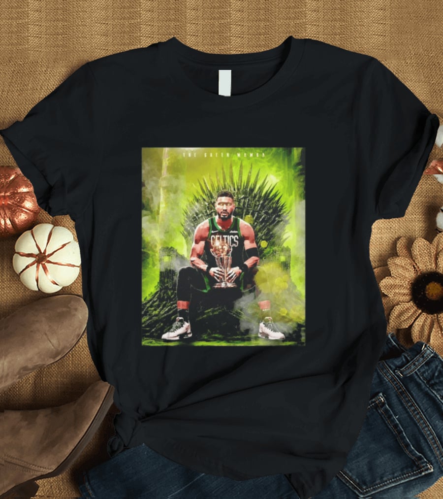 Jayson Tatum Boston Celtics The Green Mamba Iron Throne NBA Player T-Shirt