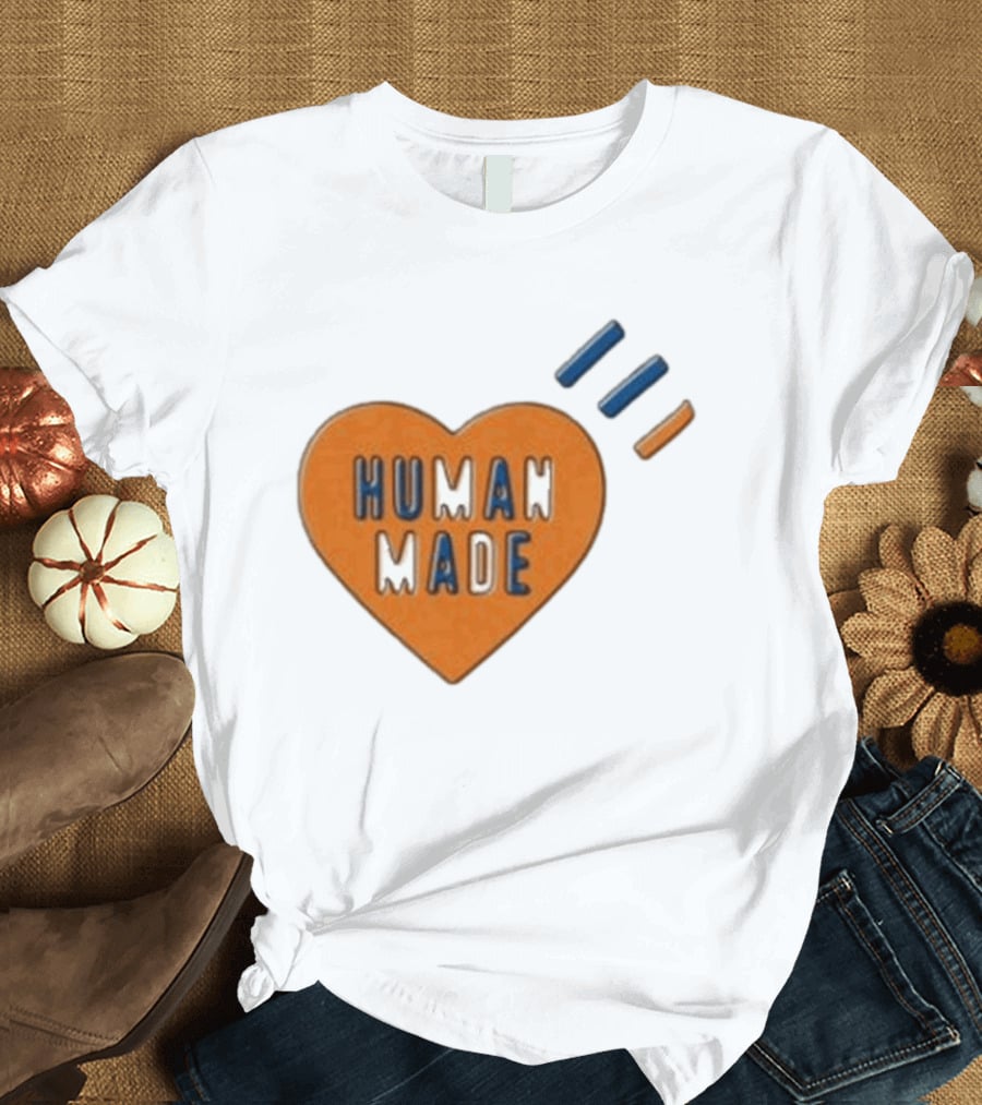 Human Made Heart Icon With Dry Alls T-Shirt