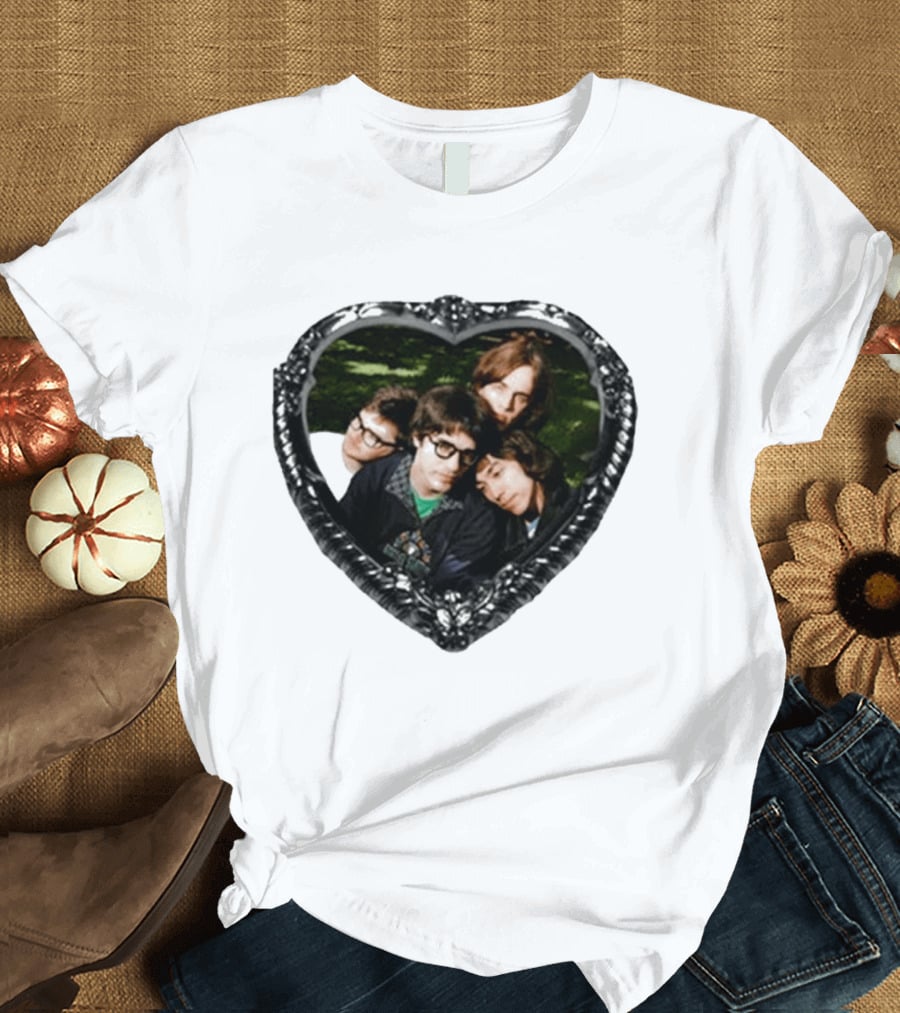 The Lazy Eyes Cheesy Love Songs Heartshape Group Photo Frame T-Shirt