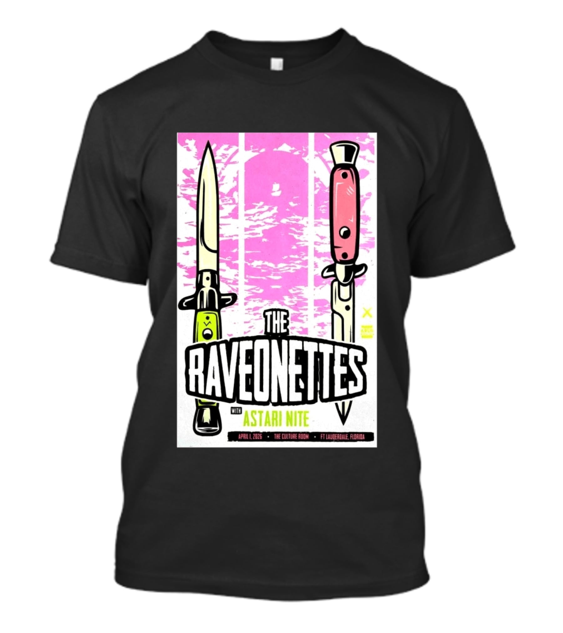Raveonettes Astari Nite April 1 2026 Ft Lauderdale Culture Room T-Shirt