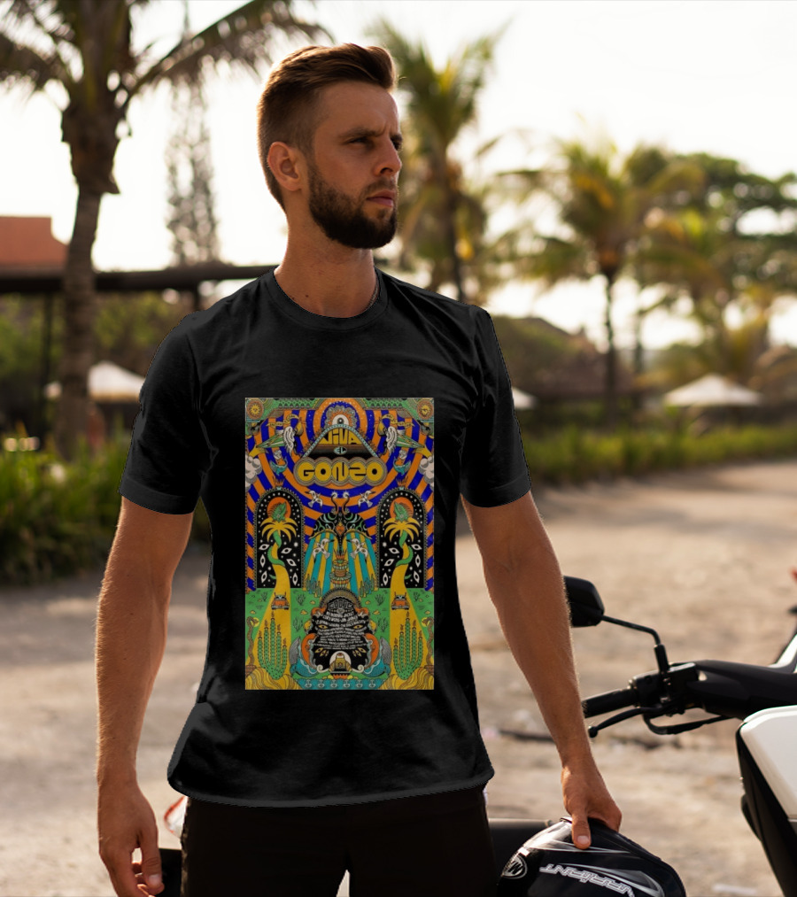 Viva El Gonzo Festival 2026 Psychedelic Art With Cacti And Birds T-Shirt