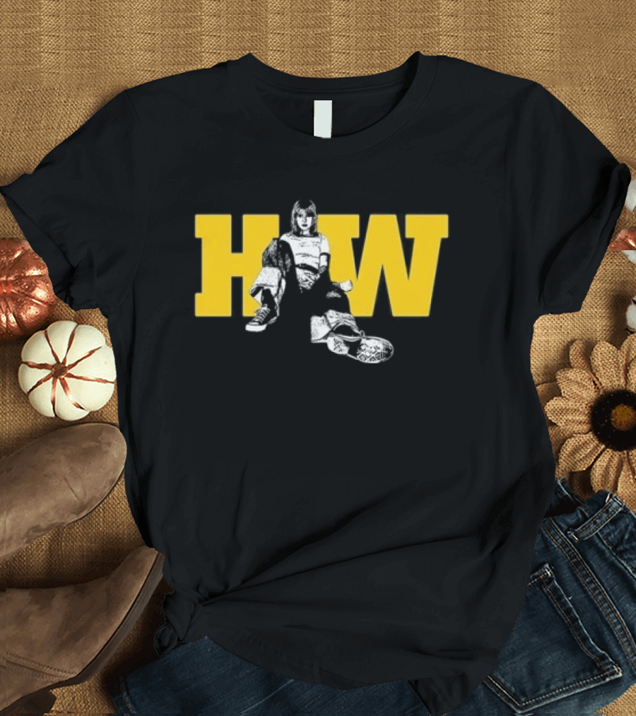 Hw Negative Self Talk No I Won't Hear It Knight Defender Sitting On HW Yellow Letters T-Shirt