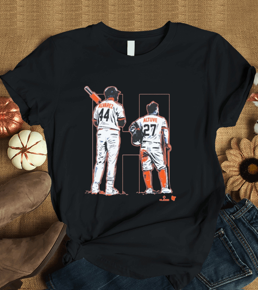Yordan Alvarez Jose Altuve 44 27 Houston Baseball Astros H Duo T-Shirt