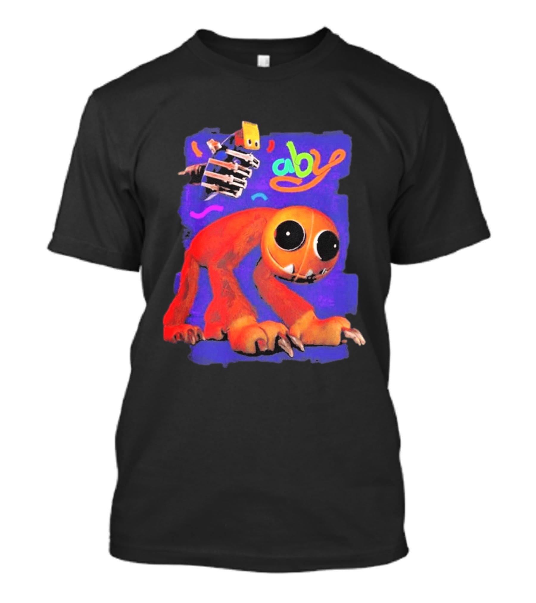 April Fools Shaved Yarnaby Aby Colorful Monster Orange Creature T-Shirt