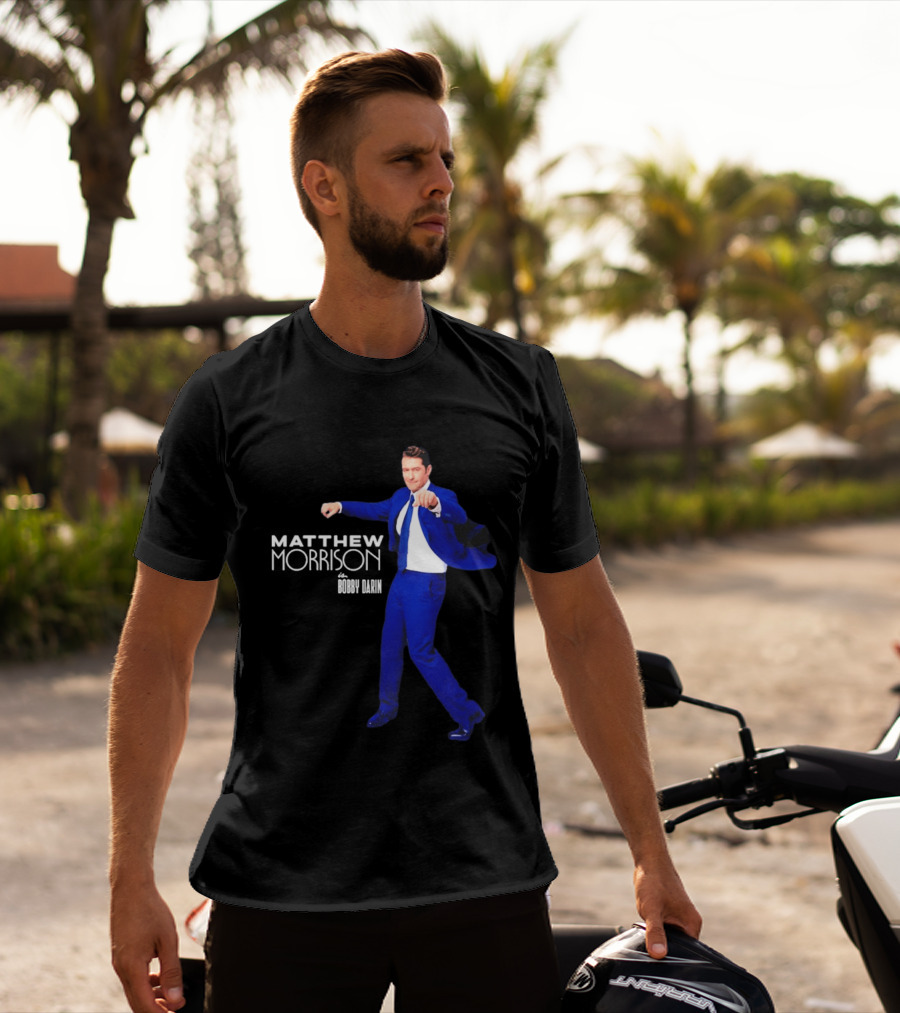 Just In Time Matthew Morrison Is Bobby Darin Bold Blue Suit Dance T-Shirt