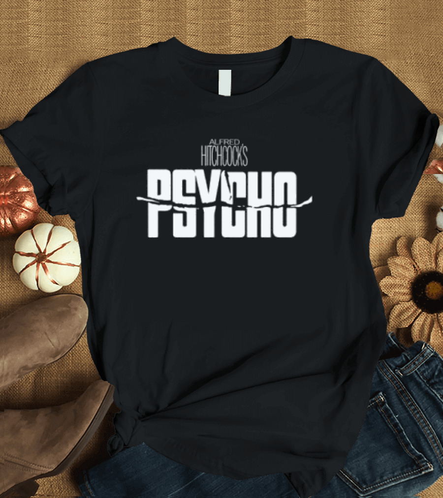 Alfred Hitchcock's Psycho Icy Blackness Classic Cinema Horror T-Shirt