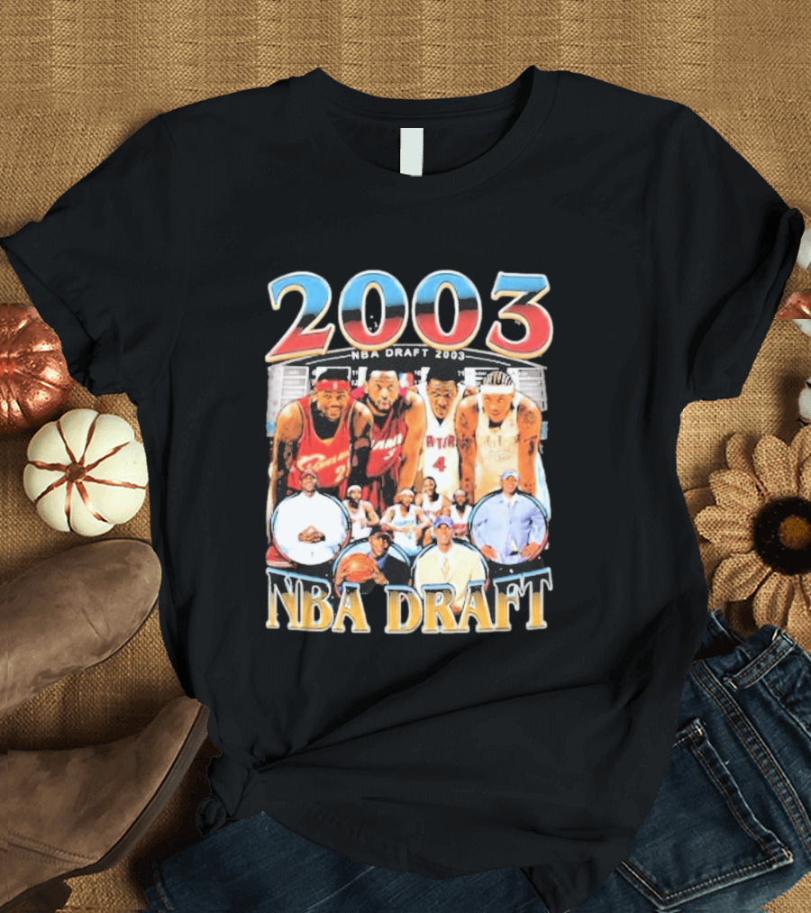 2003 NBA Draft James Anthony Bosh Wade T-Shirt