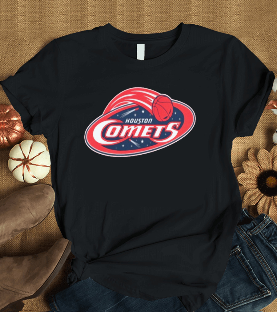 Red Vanvleet Rockin A Houston Comets Basketball Team T-Shirt