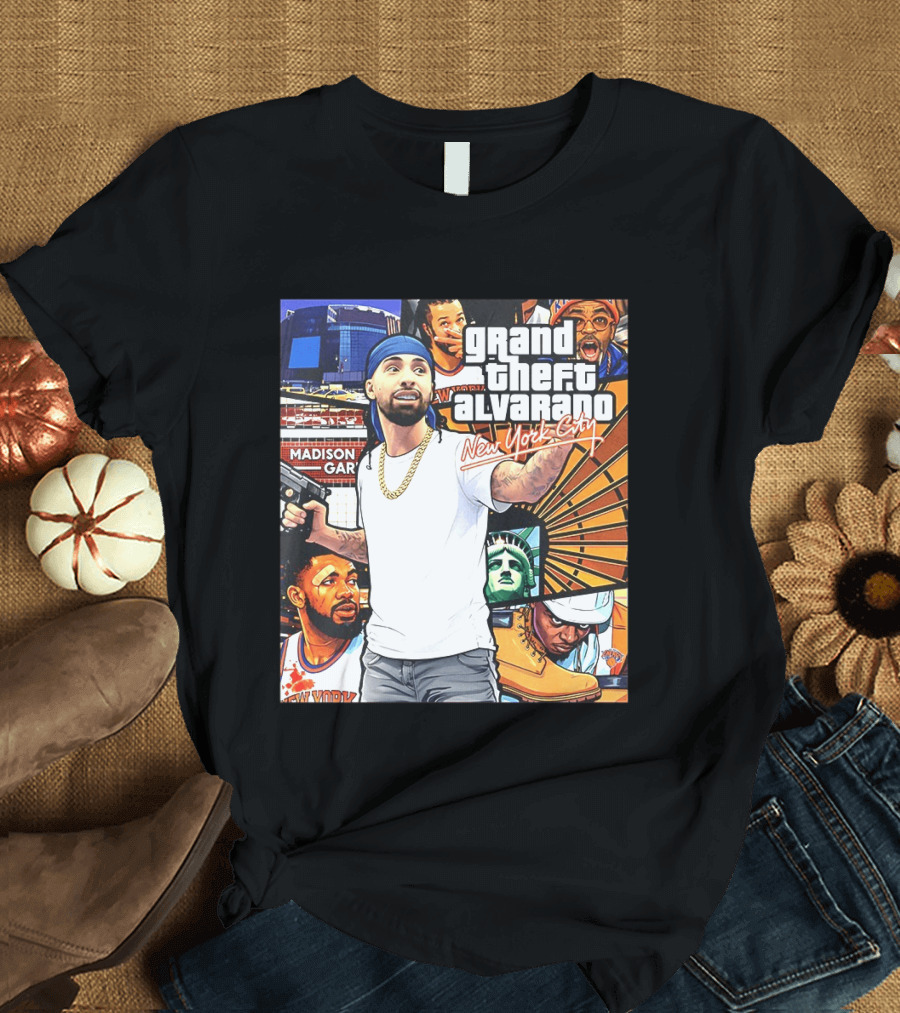 Grand Theft Alvarado New York City Madison Square Garden Knicks Energy T-Shirt