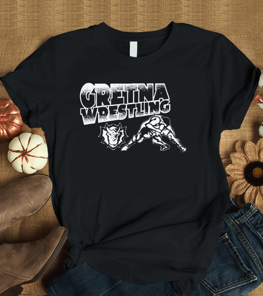 Gretina Wrestling Rise As One Rhino Grappling Strength T-Shirt