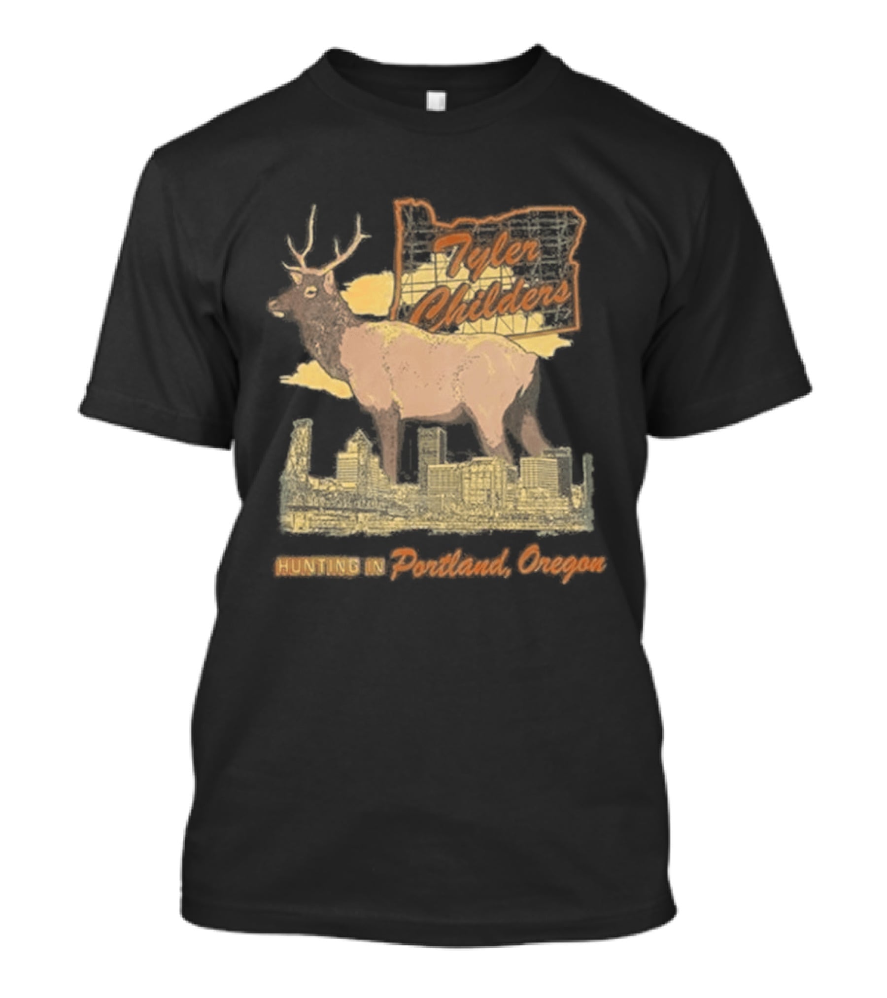 Tyler Childers Portland Oregon Hunting Deer T-Shirt