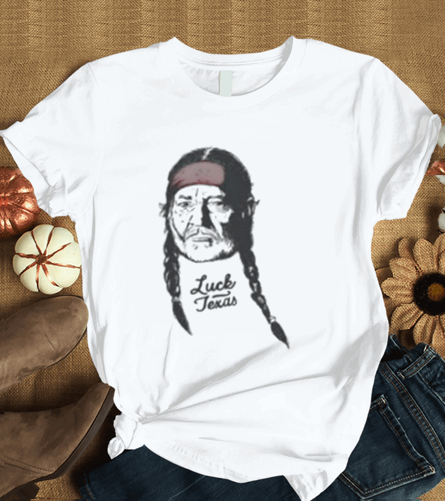 Jungmaven X Luck Reunion Willie Nelson Red Bandana Braids T-Shirt
