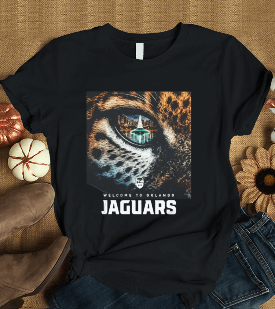 Welcome To Orlando Jaguars Eye Cityscape T-Shirt