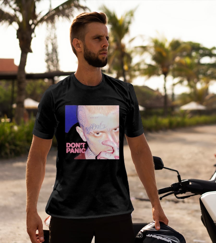 Lil Peep Don't Panic Single Cover Tattoo T-Shirt