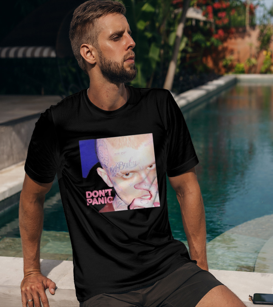 Lil Peep Don't Panic Single Cover Tattoo T-Shirt