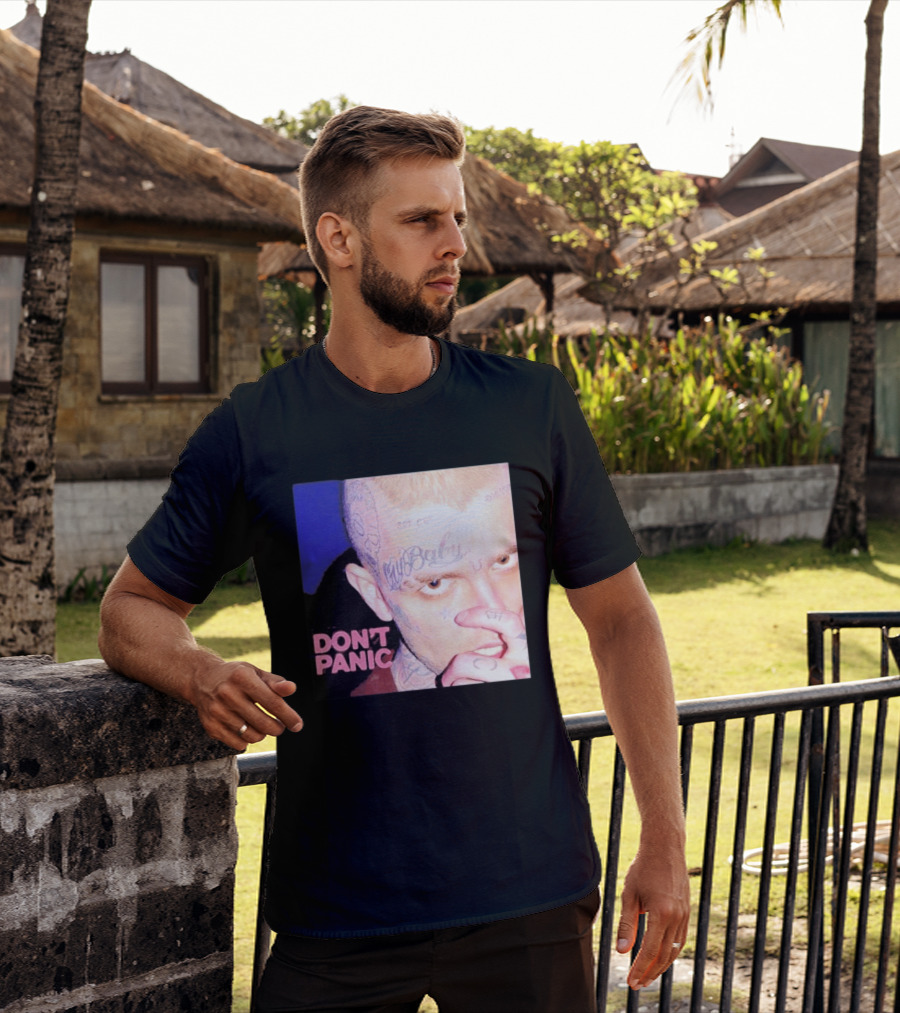 Lil Peep Don't Panic Single Cover Tattoo T-Shirt