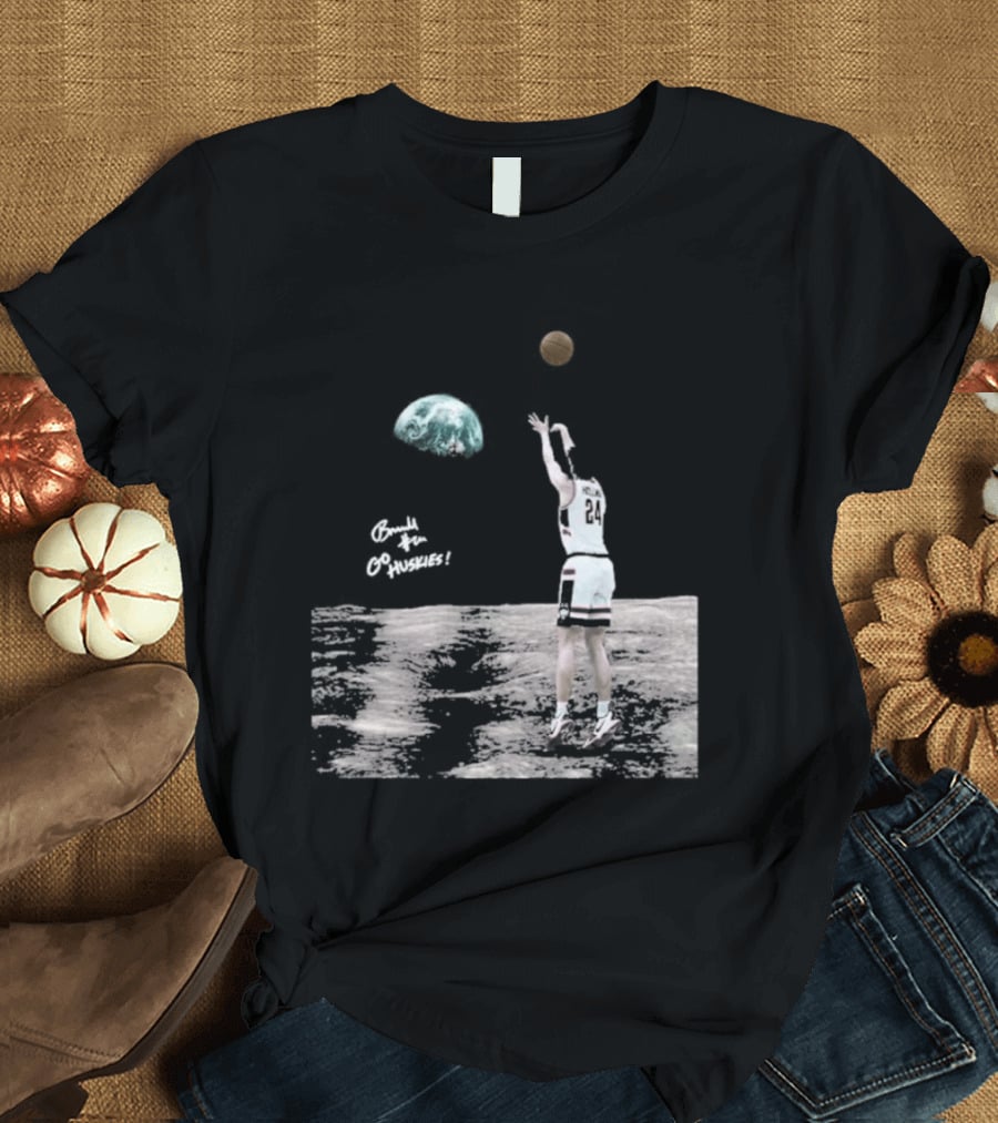 Braylon Mullins UConn Moon Shot Basketball Slam Dunk T-Shirt