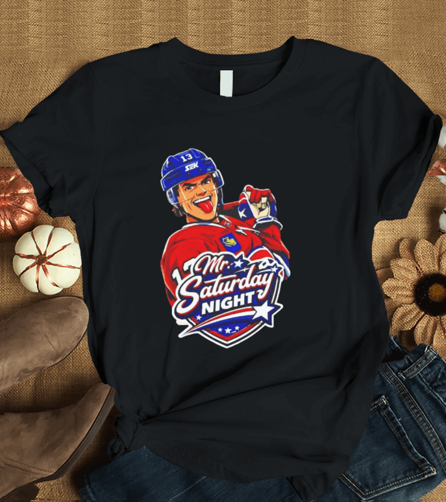 Mr. Saturday Night Cole Caufield Montreal Canadiens Hockey Player Celebration T-Shirt