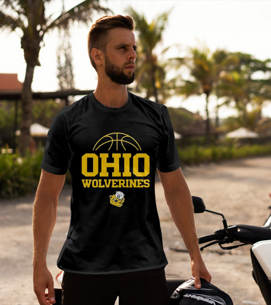 Ohio Wolverines Basketball Yellow T-Shirt