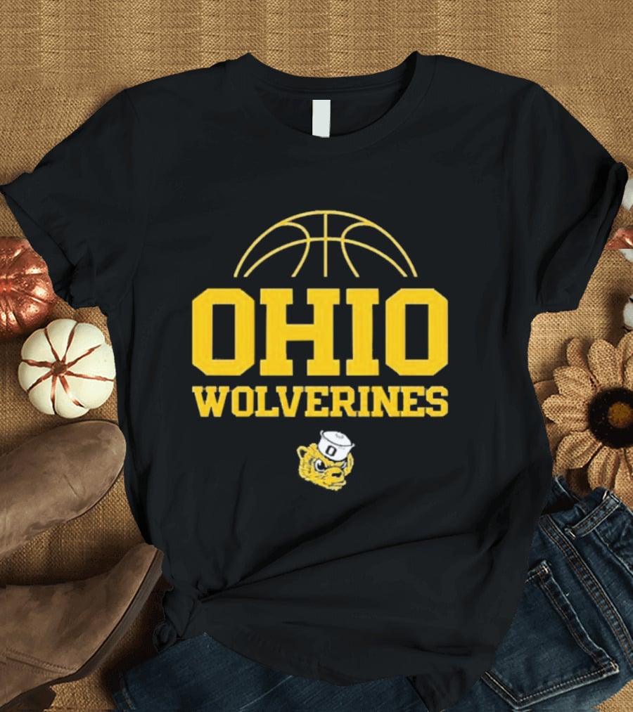 Ohio Wolverines Basketball Yellow T-Shirt