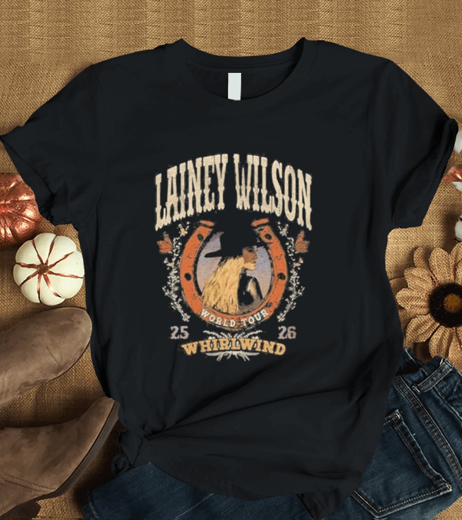 Lainey Wilson World 2023 Whirlwind Horseshoe 2526 T-Shirt