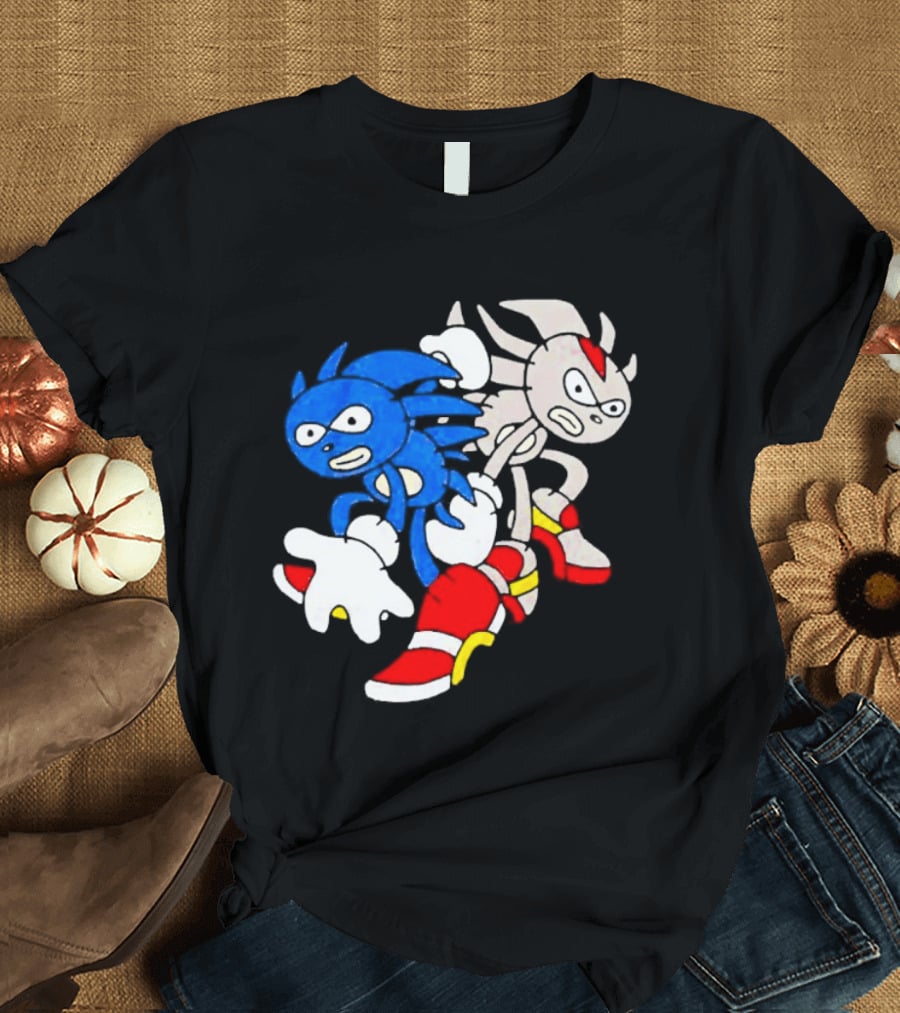 The Hedgehog Sanic And Shedew Adventure Meme Humor T-Shirt