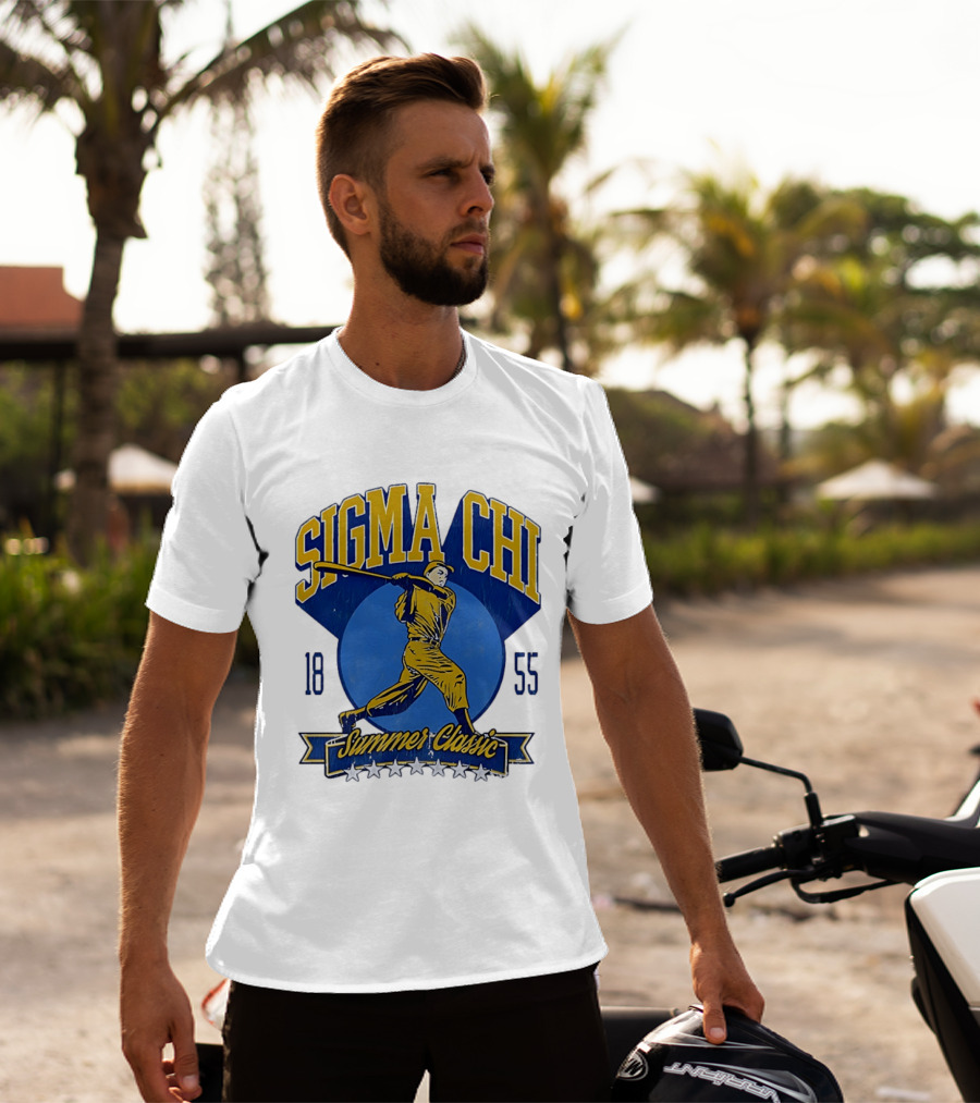 Sigma Chi Baseball Player Summer Classic 1855 T-Shirt