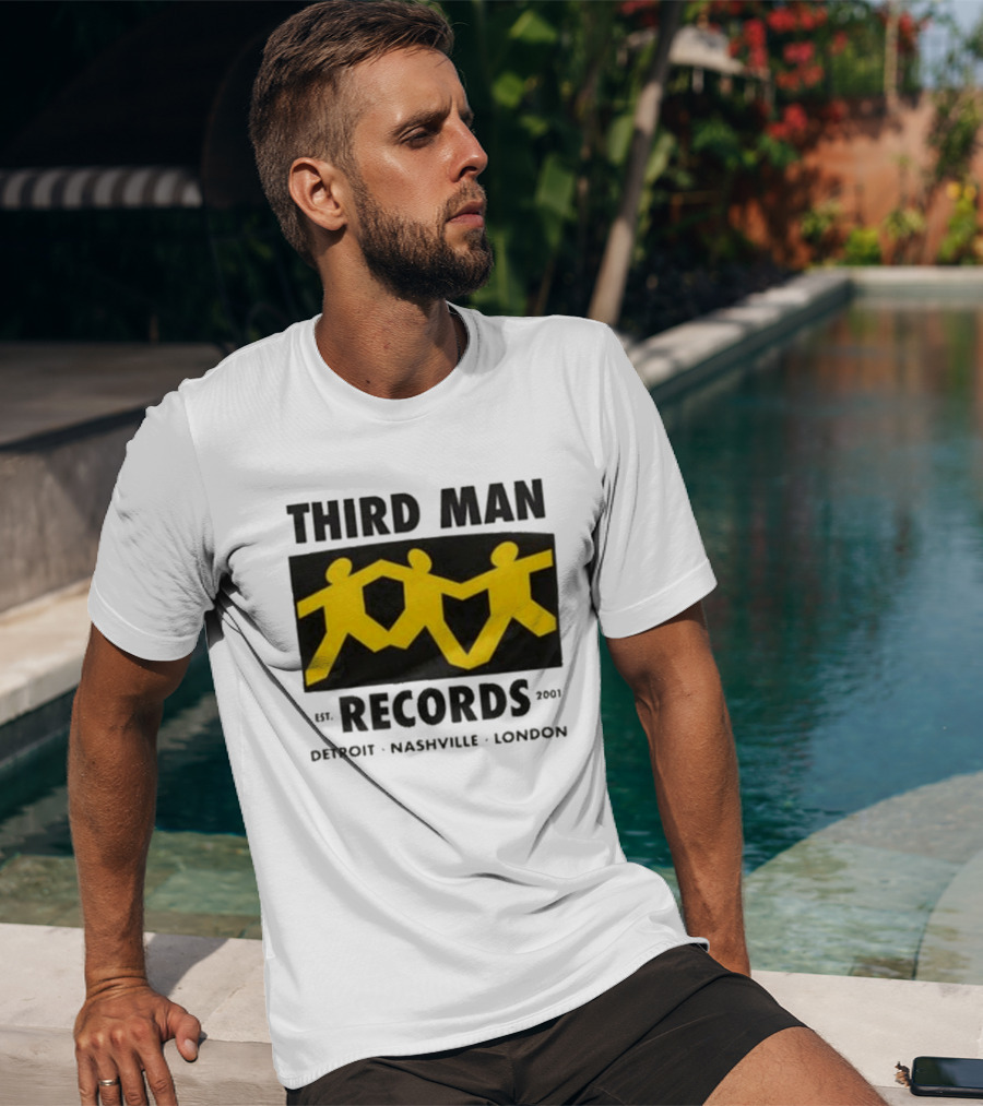 Third Man Records Est 2001 Detroit Nashville London T-Shirt