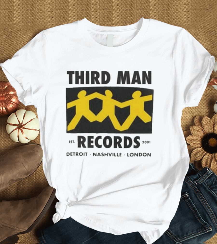 Third Man Records Est 2001 Detroit Nashville London T-Shirt