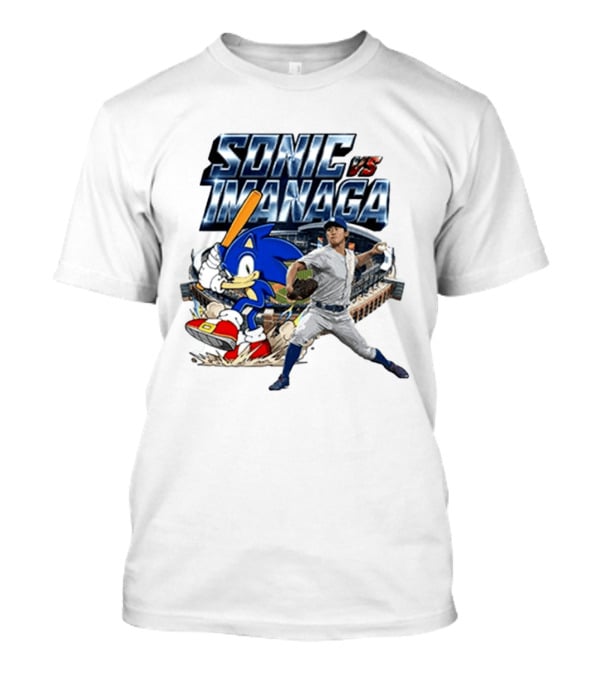 Sonic Vs Imanaga MLB Players Stadium Hedgehog Shota T-Shirt