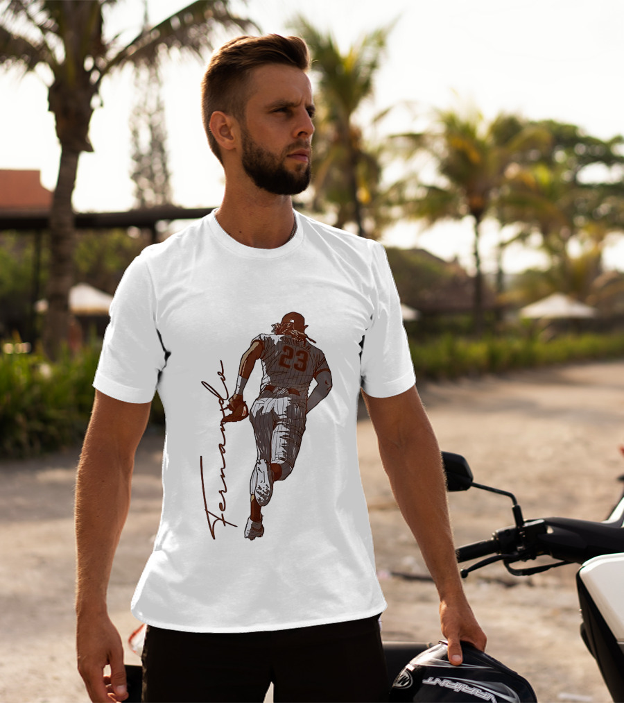 Fernando Tatis Jr. 23 San Diego Padres Baseball Ink Drawing T-Shirt