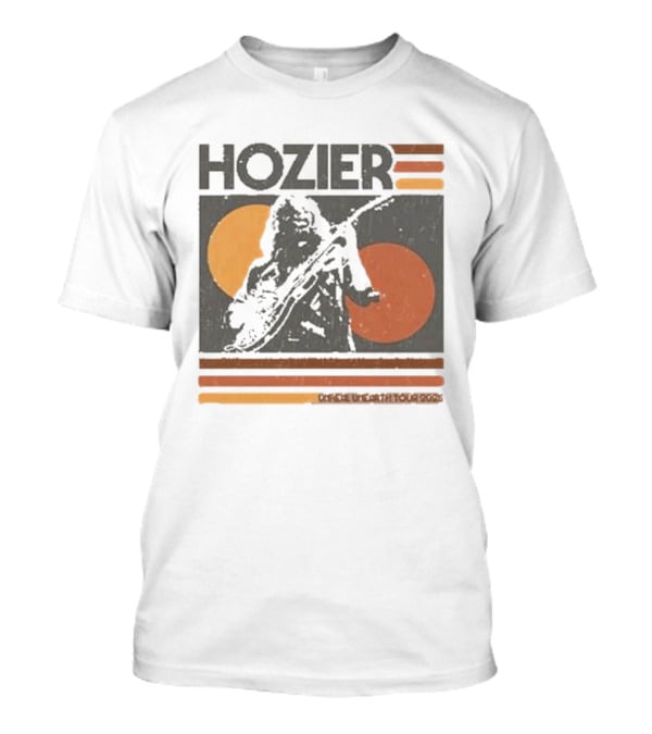 Hozier Unreal Unearth 2025 Tour Vintage Circles Guitar T-Shirt