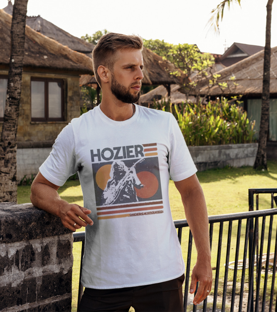 Hozier Unreal Unearth 2025 Tour Vintage Circles Guitar T-Shirt