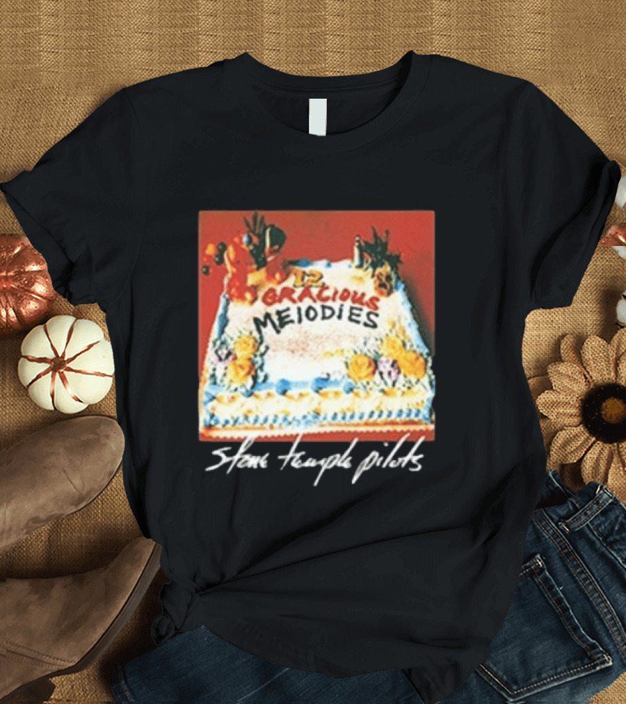 Stone Temple Pilots 12 Gracious Melodies Cake Art 30th Anniversary T-Shirt