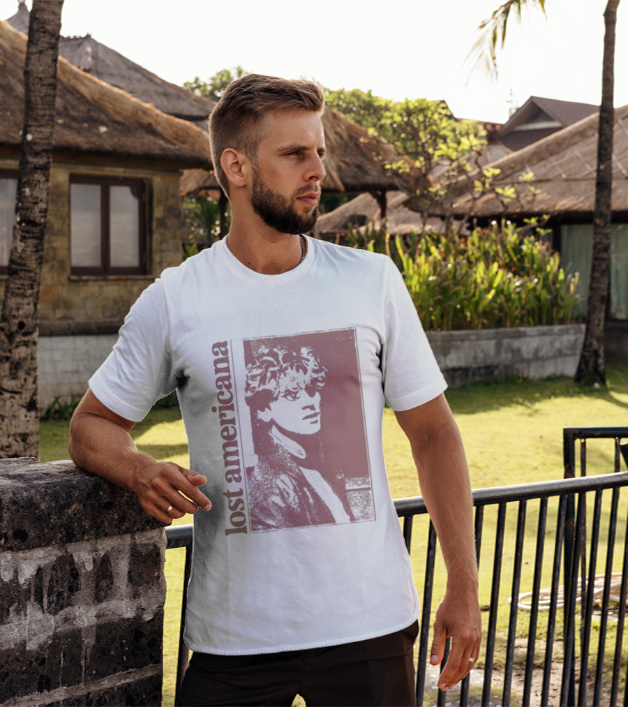 Lost Americana Mgk Retro Style Image T-Shirt