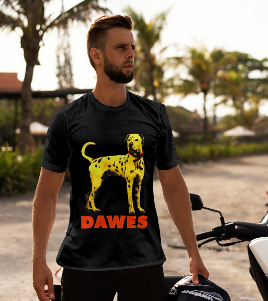 Dawes Dalmatian Dog Yellow And Red T-Shirt