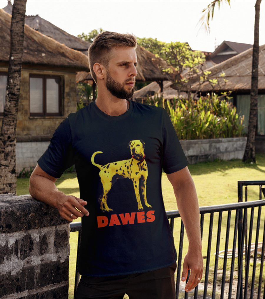 Dawes Dalmatian Dog Yellow And Red T-Shirt