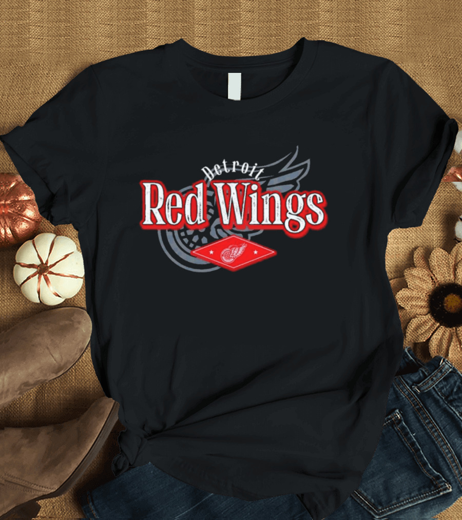 Detroit Red Wings NHL Team Emblem Iconic Hockey T-Shirt
